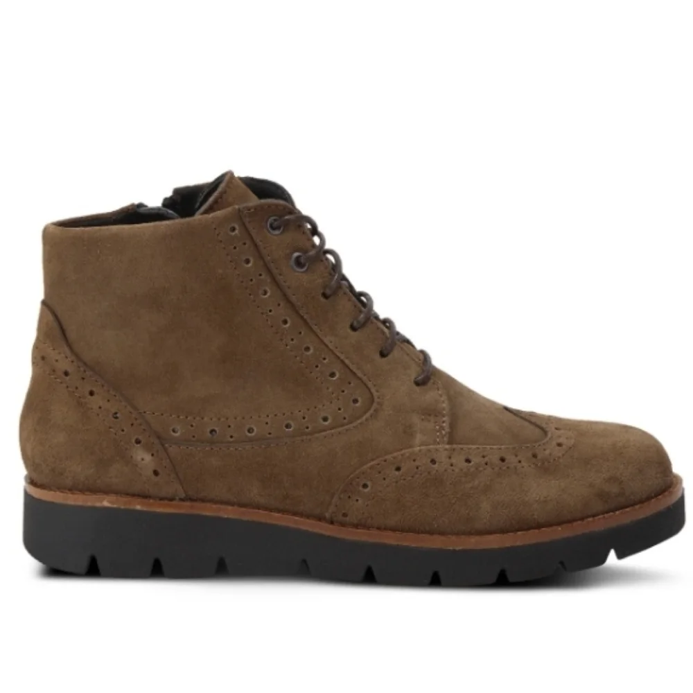 FLEXUS RIMIONDA Taupe Suede WOMEN BOOTS Size 38 (7.5-8)